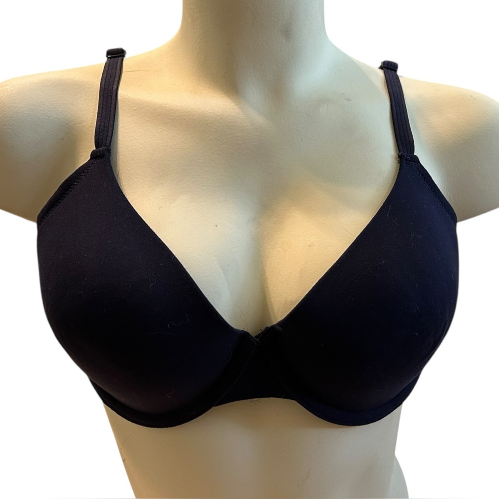 Halston Woman’s Bra 38B Navy Lightly Padded Blue HL84004P2 Adjustable Straps